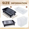 20 Inch Rolling Paint Tray with Wheels, Large Capacity &