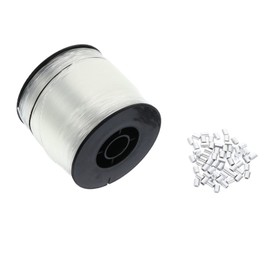 KOMBIUDA 500m Nylon Fishing Rope Set 1 Set Aluminum Parts Fishing Line Supplies