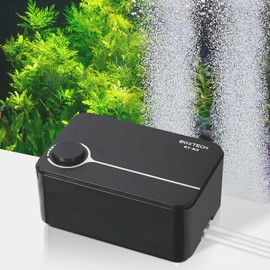 UPETTOOLS Aquarium Air Pump 5W Adjustable Fish Oxygen Pump Ultra Quiet Fish Tank Air Pump Dual Outlet Fish Aerator Pump for Aquarium Fish Tank 10 to 180 Gallon