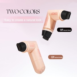 2pcs Eyeliner Stamp Wing Cat Eye Liner Stamp, Schwarzer Flüssiger Eyeliner Lang Anhaltender Wasserfester Geflügelter Eyeliner Stempel Für Frauen Augen Makeup (Schwarz+braun)