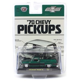 Collectibles M2 Machines Hobby Exclusive 1/64 Scale Diecast 31500-HS48 1978 Chevy Silverado 30 Metallic Green