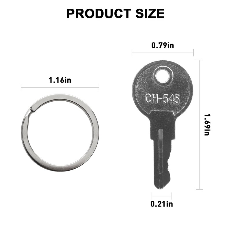 VIDABTE Universal Keys CH545 Replacement Key for UWS, Buyers Products,