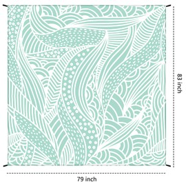 WIWIGO Beach Blanket Waterproof Sandproof Beach Mat 79" X 83" /10'x9'for 2-8 Adults Quick Drying Outdoor Picnic Mat Beach Accessories for Travel, Camping, Hiking