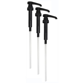 Black Syrup Pump for 750mL (25.4oz) Bottles, Pack of 3 (Compatible with Torani, Tate and Lyle)