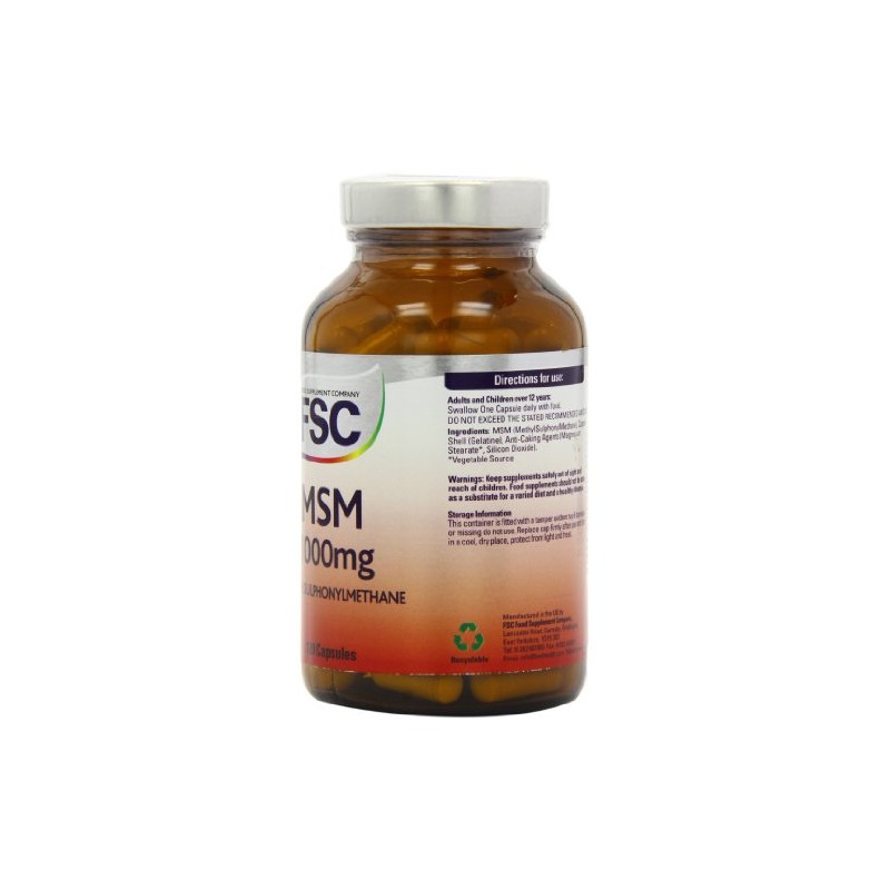 FSC 1000mg Msm - Pack of 120 Capsules