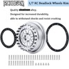 RCHUBAM 1/7 RC Beadlock Wheels Rim 4PCS RC Rock Crawler