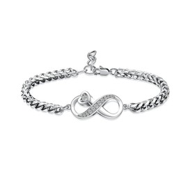 Hearbeingt Cremation Bracelet for Ashes Infinity Urn Jewelry Bangle for Ashes for Women Men Ash Keepsake Urn Bracelet