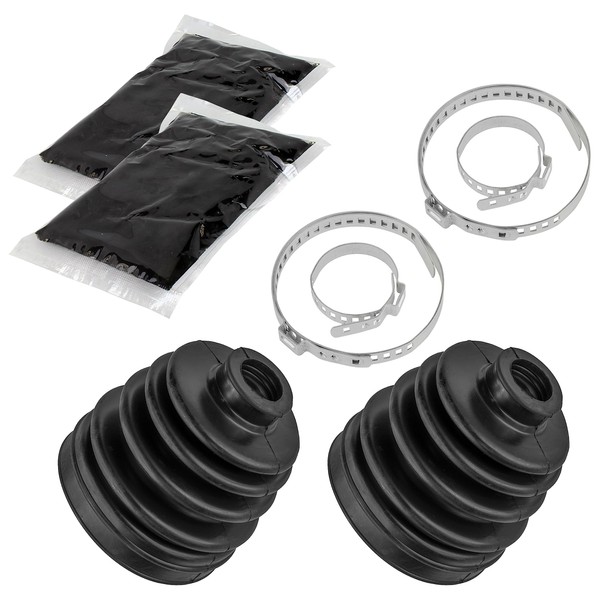 Caltric Rear Axle Inner And Outer Cv Boot Kits Compatible