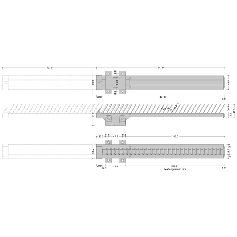Gedotec Extendible Closet Rack with Metal Rods