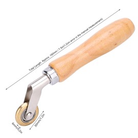 Single Ply Roofing Brass Penny Roller, Corner Seam Roller 6mm x 30mm Flooring Corner Detail Handheld Seam Roller