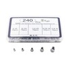 GCESSOIRY 240PCS Stainless Steel Rivet Nuts Kit, SAE UNC Threaded