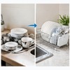 Small Stainless Steel Wire Dish Rack with Cutlery Cup –