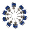 DIGISHUO MTS-202 Mini Toggle Switch 6A 125V AC 6-Pin 2-Position