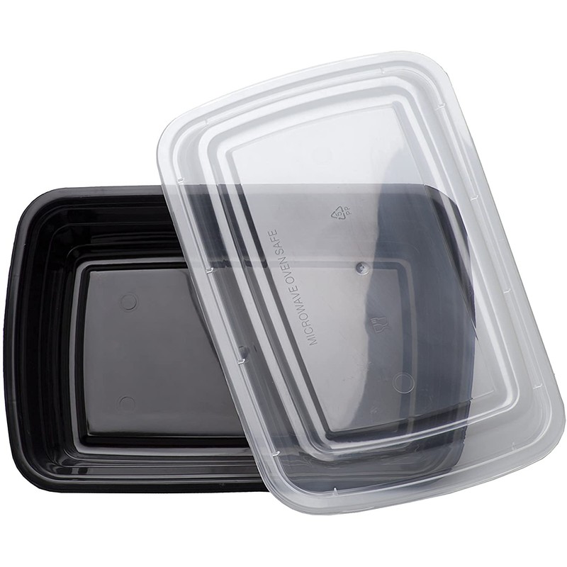 Hyper Mart [10 Pack 1 Compartment BPA Free Reusable Meal