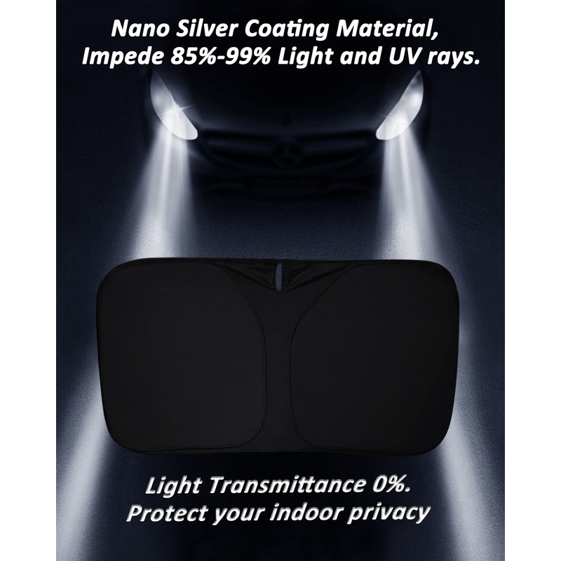 Bestview Front Windshield Sun Shade Compatible with Jeep Grand Cherokee