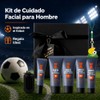 Kit Cuidado Facial Hombres 5 Piezas, Regalo Refrescante y No