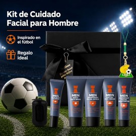 Kit Cuidado Facial Hombres 5 Piezas, Regalo Refrescante y No Graso