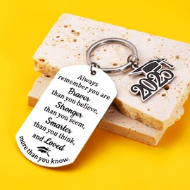 2025 Graduation Gifts for Her Him Class of 2025 Graduation Gifts for Women Men College High Middle School 2025 Graduation Gifts Bulk Graduate Keychain for Senior 2025 Grad Students Nurse Girls Boys