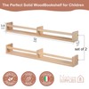 birola Nursery Shelves for Wall 32inches Set of 2，Natural Wood