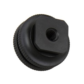 JJC Hot Shoe Mount Adapter with 1/4"-20 Stud for Zoom H4N H5 H6 Recorder, LED Light and Other Device with Female 1/4"-20 Tripod Screw to be Mounted on Standard Hot Shoe