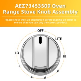 AMI PARTS (5 Pack AEZ73453509 Oven Range Stove Knobs Fit for L-G Stove Knob LRG3095ST LRG3091ST LDG3036ST LRG3194ST, Replaces 2347547 AEZ72909008 AP5669773