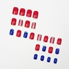 4th of July Press on Nails Short Square SWEKKE Patriotic