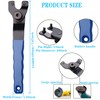 Yuentoen Grinder Wrench,Adjustable Grinder Spanner Shaft Nut kit Includes 2