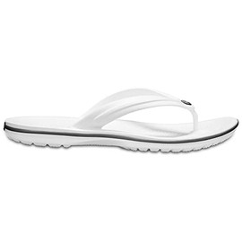 Crocs Crocs Unisex Crocband Flip Flip Flops, White, 7 UK Men/ 8 UK Women