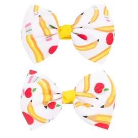 Doneace Back to School Pencil Hair Bows Clips for Girls Hair Accessories