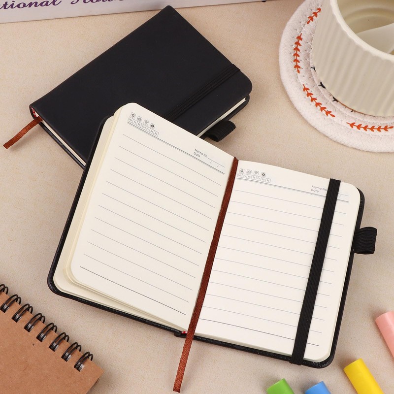 BANBAN 4 Pcs Leather Pocket Notebook A7 Note Book Pocket
