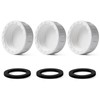 3Pcs 40mm Sink Blanking Cap, Waste Pipe Caps with Female