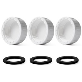 3Pcs 40mm Sink Blanking Cap, Waste Pipe Caps with Female Thread