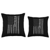 Gifts For Husband Husband American Flag Throw Pillow, 16x16, Multicolor