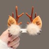 Christmas Hair Clip,2 Pairs Christmas Reindeer Antlers Hairpins,Deer Horn Barrettes,Cute
