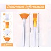 Face Mask Brushes - 8pcs Soft Facial Fan Brush -
