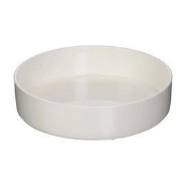 Sammons Preston High-Sided Dish, White, Durable Melamine Plastic Plate has 7.75" Diameter & 1.75" High Sides, Can Serve as Bowl or Scooping Aid, Independent Eating Tool for the Elderly, & Disabled
