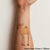 'Happy Camel' Temporary Tattoo - Water Resistant, Skin-Safe, Non-Toxic Transfer