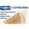6“ Swabs Cotton Stick Cotton Tipped Applicator Single Tip with