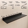 Minismus Wall Shelf - Stainless Steel Hanging Shelf with Anti-Fall