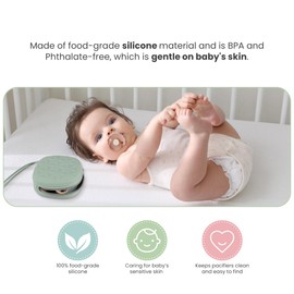 Silicone Pacifier Case for Diaper Bag, Newborn Baby Pacifier Holder Case For Boys & Girls (Color 3)