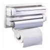 DARK BL Dispensador Triple De Papel 3n1 Cocina Aluminio
