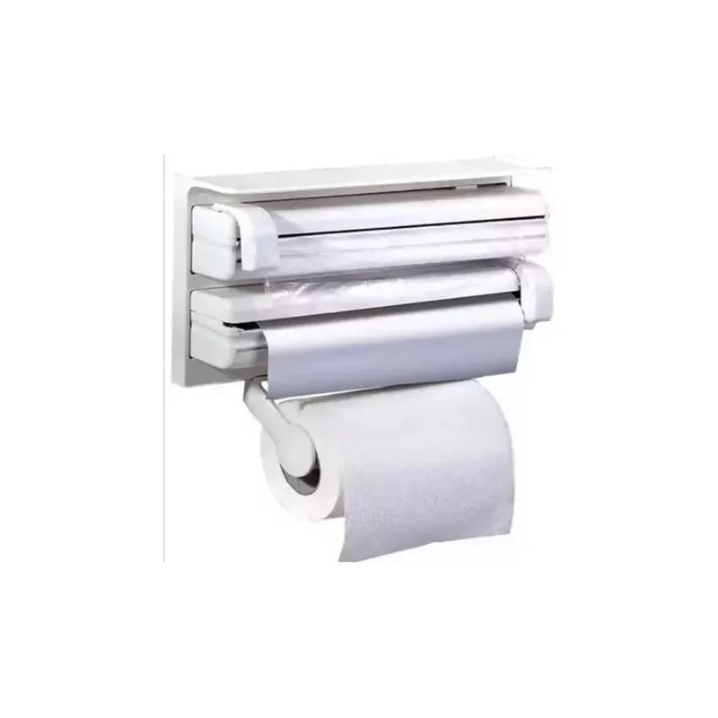 DARK BL Dispensador Triple De Papel 3n1 Cocina Aluminio