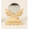 Moa Feteli（モアフェティ） 神具 神鏡 上彫り 2寸 木製