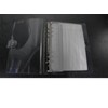 PVC Waterproof Clear Zipper Pouches, Rectangular Grid Design, 10 Sheets