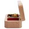 Mechanical Wooden Music Box Jewelry Ring Box Home Ornament Gifts