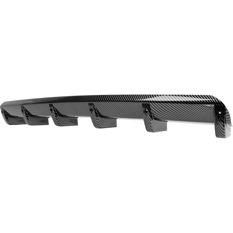 JMTBNO Rear Bumper Diffuser Lip Splitter Shark Fin Carbon For