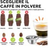 BENFUCHEN Reusable Stainless Steel Coffee Capsules for Bi aletti, Refillable