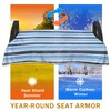 YOKYHOM Golf Cart Seat Covers, Transitional Blue Stripes Golf Cart
