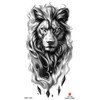 6 Sheets Temporary Lion Tattoo Wolf Tattoo Animal Tattoo Arm
