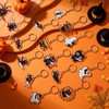Liliaafar 30 Pcs Halloween Ghost and Black Cat Keychains Bulk